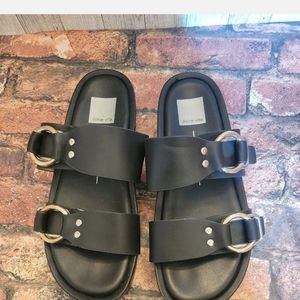 Dolce Vita Cici 	Wedge Sandal, Women's Size 8.5, Black.